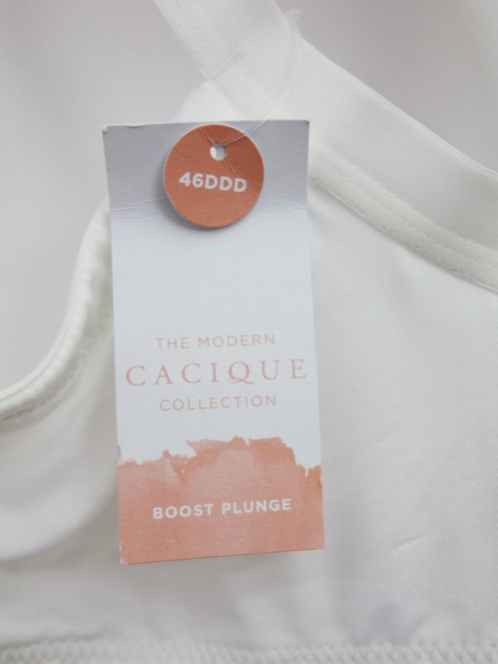 Cacique Collection Boost Plunge Push Up White Lace Bra (46DDD) NWT! - Picture 8 of 11